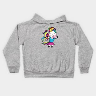 Dancing Unicorn Girl Kids Hoodie